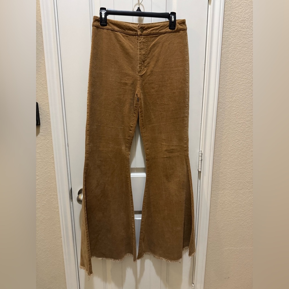 By Together Tan Corduroy Flare Pants